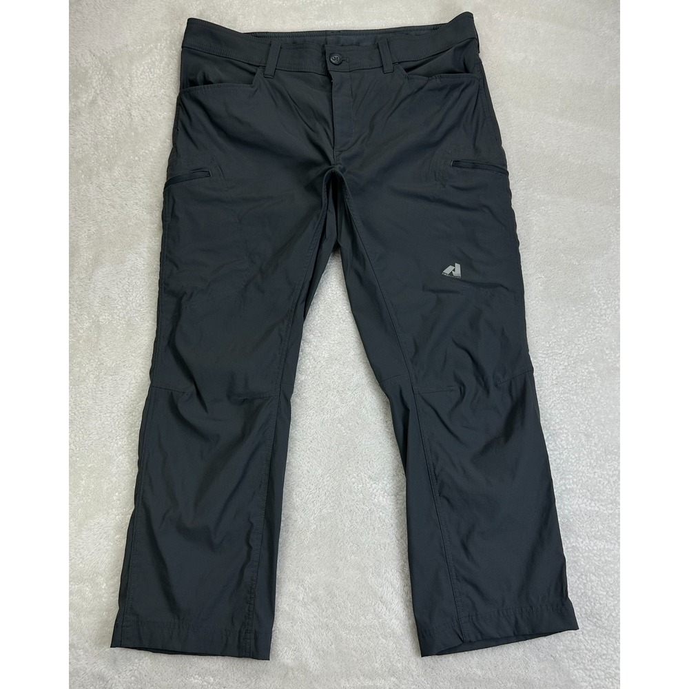Eddie Bauer First Ascent Pants Mens 38X30 Gray Guide Pro Hiking Outdoor Stretch